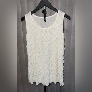 Elegant White Sleeveless Top